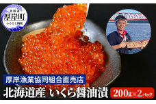 Hokkaido salmon roe pickled in soy sauce 200g x 2 packs (total 400g)