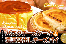 【みやぎ蔵王産クリームチーズ使用】バスクチーズケーキ ＋ 濃厚窯出しチーズパイ セット スイーツ 洋菓子 ケーキ