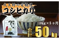 [Produced in 2020] [Rice from Imai Farm] Koshihikari 50kg (10kg x 5 times per month) [08507] Koshihikari Subscription rice in Otama-mura , Fukushima Prefecture