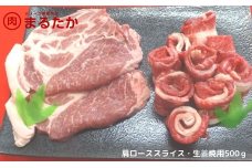 オリーブ豚　肩ローススライス・生姜焼用500g