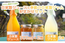 みかん農家の手搾り自家製ジュース(300ml×2種)と季節の自家製ジャム(2種)のおまかせセット - 国産 飲料 濃縮2倍 柑橘 フルーツ 果物 加工品 ジャム eh-0034