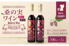 桑の実 ワイン 甘口 辛口 詰合せ 500ml×2本 熊本県産 マルベリー