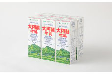 【3ヶ月定期便】 生乳 100％ 大阿蘇牛乳 ロングライフ 牛乳 1000ml×6本入り 合計6L